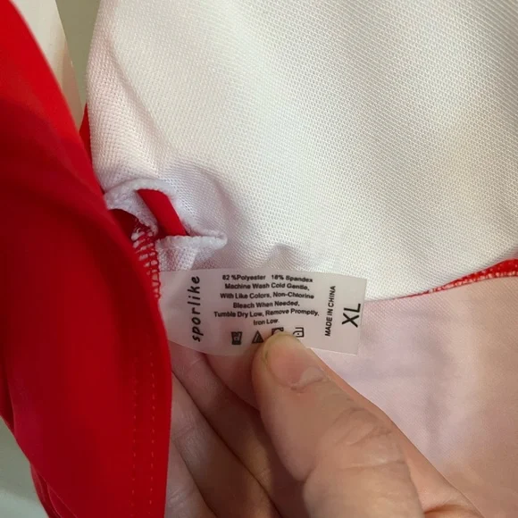 Red Ruffled Swimsuit - Picture 6 of 7